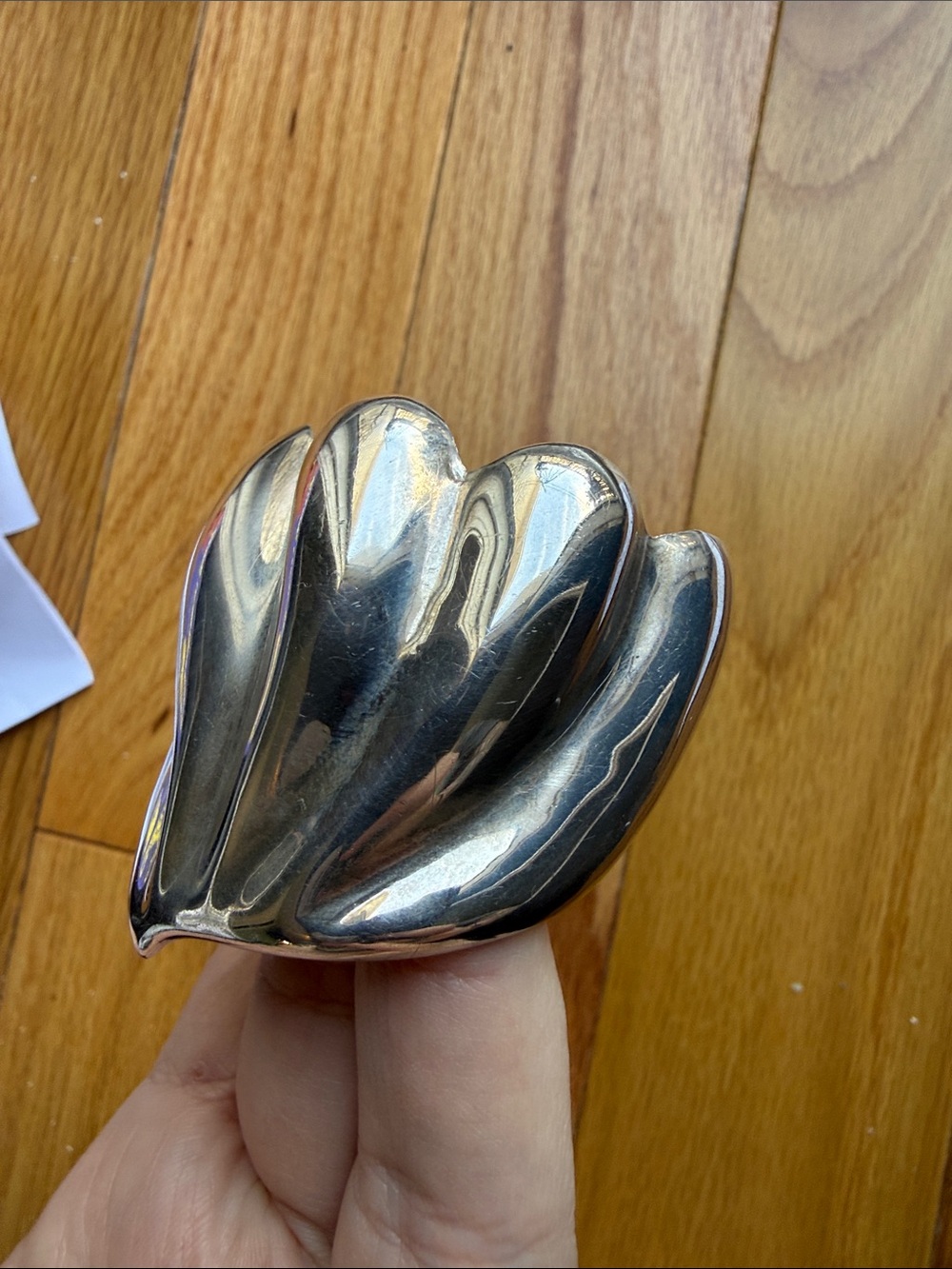 Sterling Silver Sculptural Cuff Bracelet - 6” - Picture 3 of 5